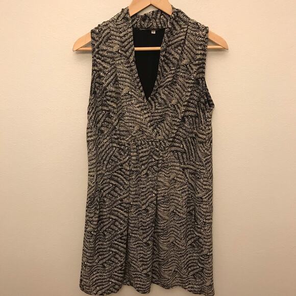 Collective Concepts Black Tan Dress Medium - Picture 3 of 6